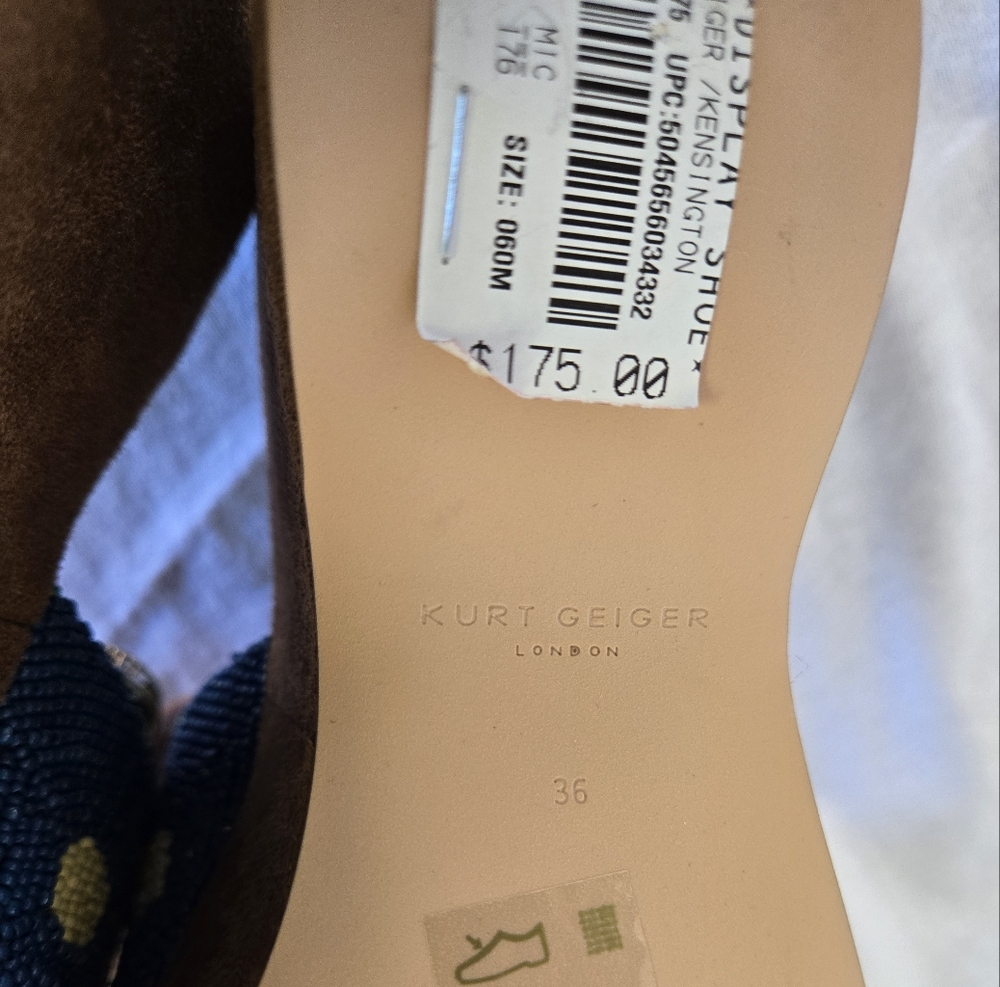 Kurt Geiger Beaded Floral Slide Mules in Teal, Green, Pink, Orange - Picture 16 of 16
